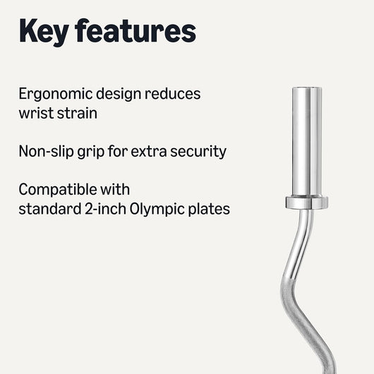 2-Inch Curl Barbell Bar