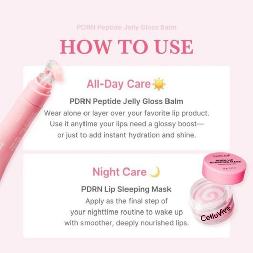 CelluVive PDRN Lip Care Duo for Day & Night